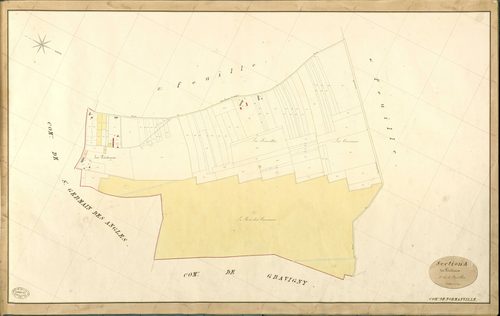 Normanville. Section A _ des Pénétraux _ 3e de 4 Feuilles