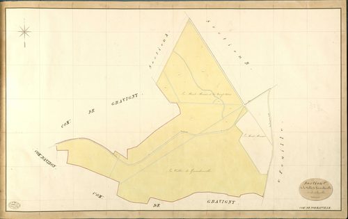 Normanville. Section C _ de la Vallée de Garambouville _ 1re de 3 Feuilles