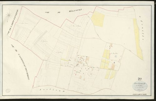 Notre-Dame-du-Hamel. Section A _ du Bois hibou _ 1ère de 2 feuilles _ Echelle de 1 à 2500