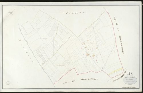 Notre-Dame-du-Hamel. Section B _ de la Mésangère _ 2ème et dernière feuille _ Echelle de 1 à 2500