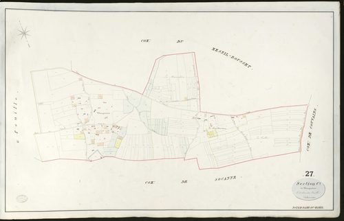 Notre-Dame-du-Hamel. Section C _ de Maupertuis _ 3ème et dernière feuille _ Echelle de 1 à 2500