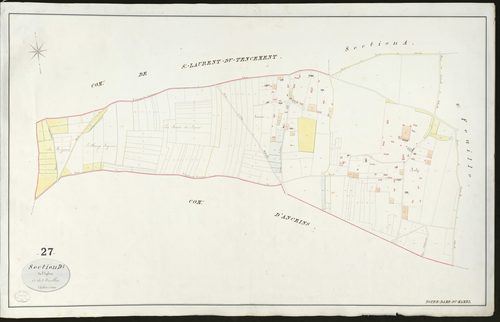 Notre-Dame-du-Hamel. Section D _ de l'Eglise _ 1ère de 2 feuilles _ Echelle de 1 à 2500