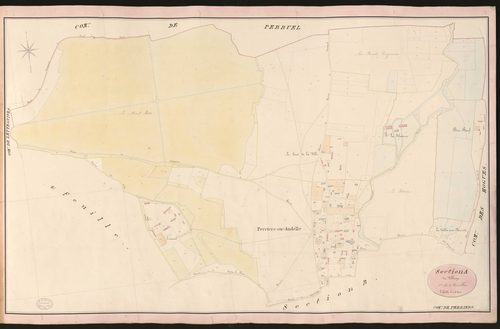 Perriers-sur-Andelle. Section A _ du Village _ 1re de 2 Feuilles