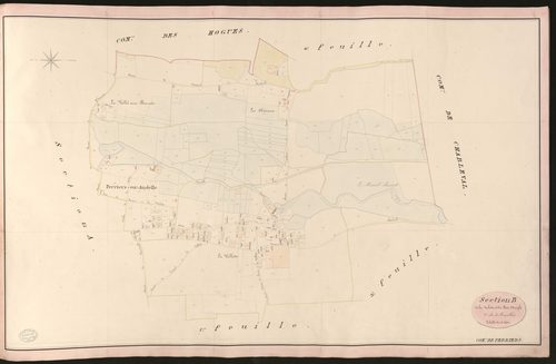 Perriers-sur-Andelle. Section B _ de la Valette et de Bois Meigle _ 2e de 4 Feuilles