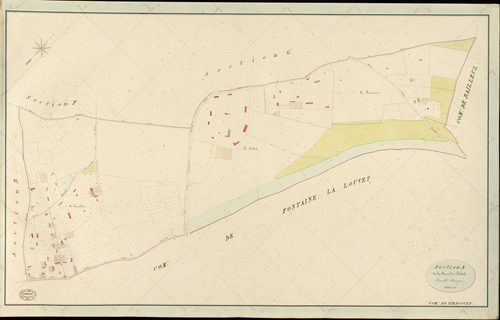 Piencourt. Section A _ de la ferme du Robard _ Feuille Unique