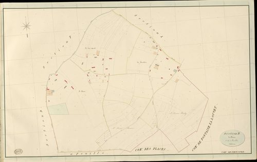 Piencourt. Section B _ du Chesne _ 1re de 2 Feuilles