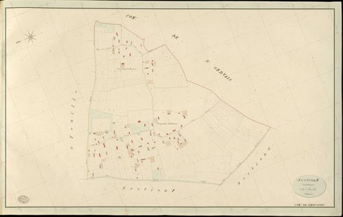 Piencourt. Section E _ des Aubières _ 1re de 2 Feuilles