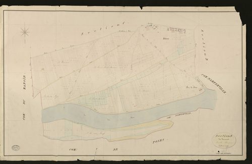 Pitres. Section D _ des Varennes _ Feuille Unique