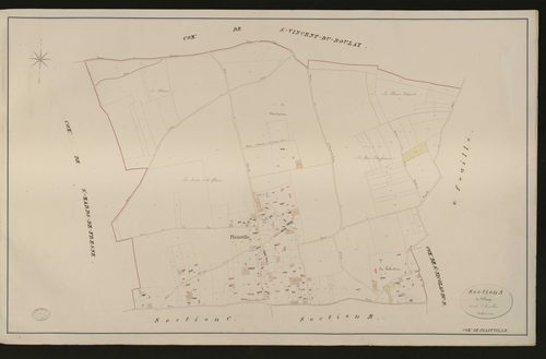 Plainville. Section A _ du village _ 1re de 2 Feuilles