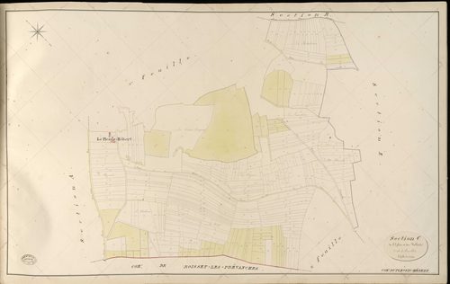 Plessis-Hébert (Le). Section C _ de l'Eglise et des Vallots _ 2e de 3 Feuilles