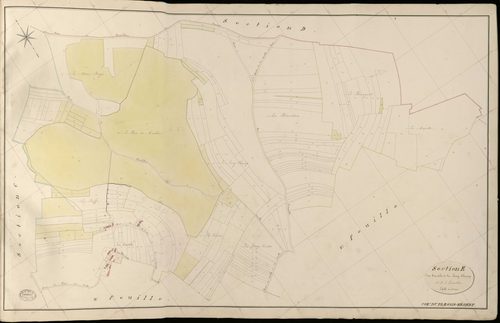 Plessis-Hébert (Le). Section E _ des Courtils et du Long Champ _ 1re de 3 Feuilles