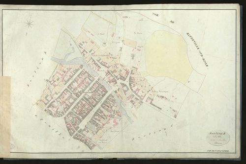 Pont-Audemer. Section B _ de la Ville _ 1re de 2 Feuilles
