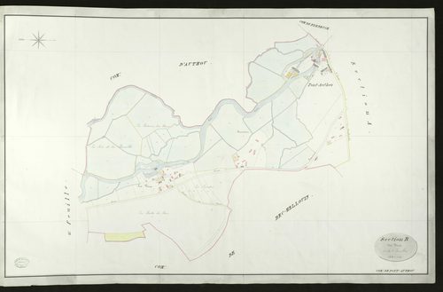 Pont-Authou. Section B _ des Vieux _ 1re de 2 Feuilles
