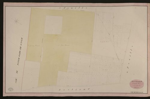 Pressagny-l'Orgueilleux. Section B _ des quatre Acres _ 2e de 4 Feuilles