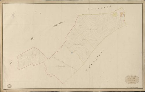 Quessigny. Section B _ du Buisson Fallu _ 1re de 2 Feuilles