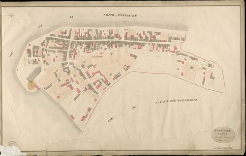 Quillebeuf-sur-Seine. Section A _ de Quillebeuf _ Feuille Unique