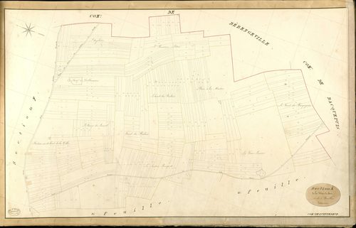 Quittebeuf. Section A _ de la Mare du Hom _ 1re de 3 Feuilles