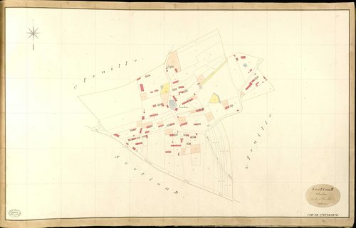Quittebeuf. Section E _ d'Ecambose _ 2e de 3 Feuilles