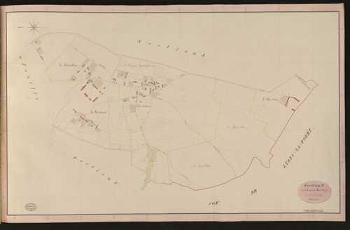 Rosay-sur-Lieure. Section B _ de la Ferme du Chêne Varin _ 1re de 2 Feuilles