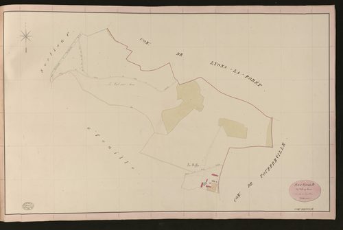 Rosay-sur-Lieure. Section D _ du Val aux Ânes _ 1re de 2 Feuilles
