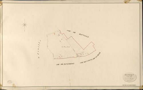 Rougemontiers. Section C _ de Bercaville _ 1re de 2 Feuilles