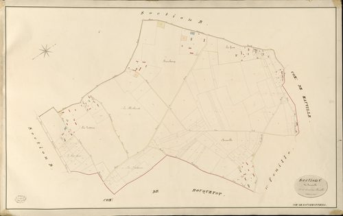 Rougemontiers. Section C _ de Bercaville _ 2e et dernière Feuille