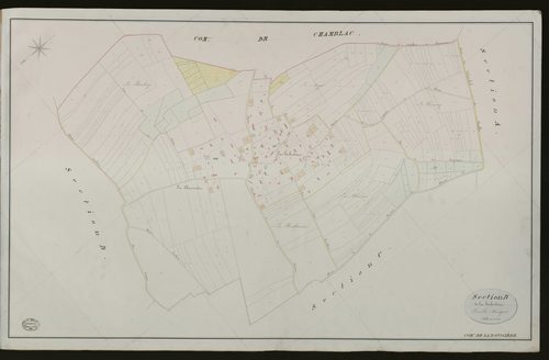 Roussière (La). Section B _ de la huberdière _ Feuille Uniqiue