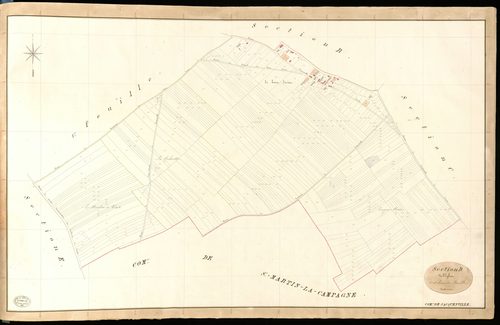 Sacquenville. Section D _ de l'Eglise _ 2e et dernière Feuille