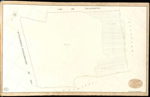 Sacquenville. Section E _ de Brottemare _ 1re de 2 Feuilles