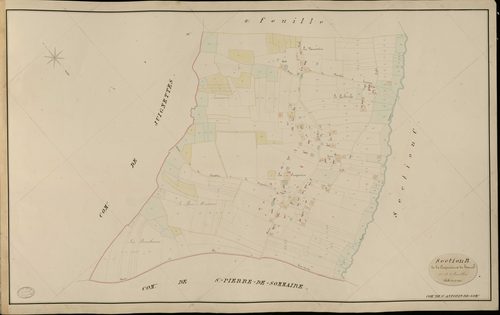 Saint-Antonin-de-Sommaire. Section B _ de la Crespinière et du Hamel _ 1re de 2 Feuilles