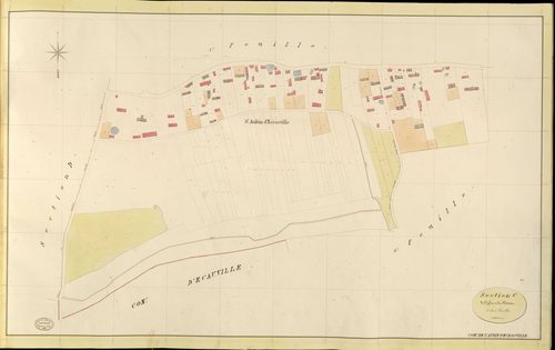 Saint-Aubin-d'Ecrosville. Section C _ de l'Eglise et du Château _ 2e de 5 Feuilles