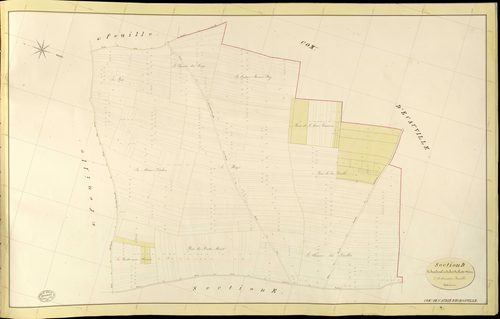 Saint-Aubin-d'Ecrosville. Section D _ du Bout du Val et du Bois du Puits Méret _ 5e et dernière Feuille