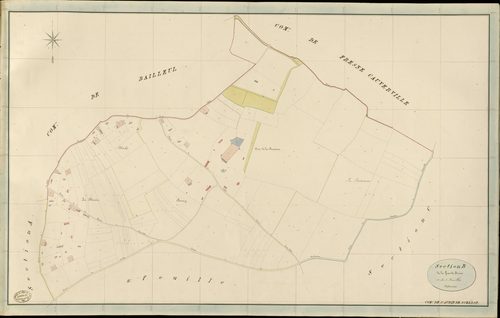 Saint-Aubin-de-Scellon. Section B _ de la Grande ferme _ 1re de 2 Feuilles