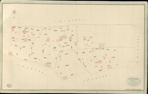 Saint-Aubin-de-Scellon. Section E _ des houlles _ 2e de 4 Feuilles