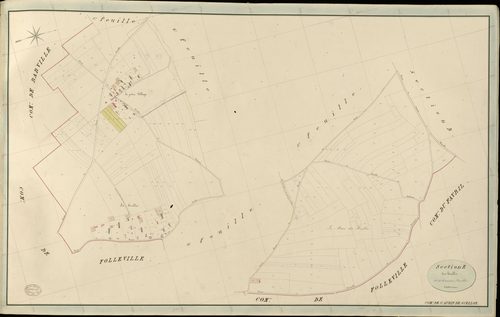 Saint-Aubin-de-Scellon. Section E _ des houlles _ 4e et dernière Feuille