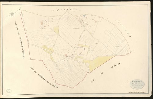 Saint-Aubin-du-Thenney. Section E _ de la haute Equerre _ 2e et dernière Feuille