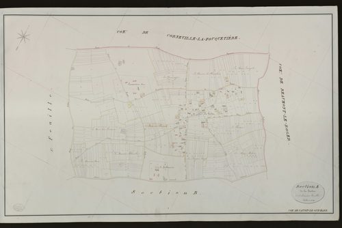 Saint-Aubin-le-Guichard. Section A _ de la haitre _ 2e et dernière Feuille