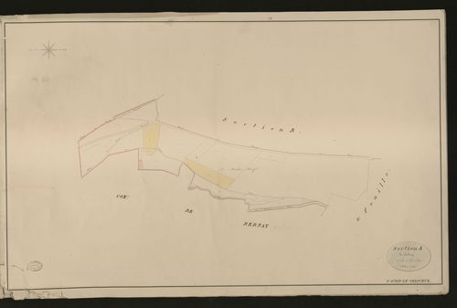 Saint-Aubin-le-Vertueux. Section A _ du coudray _ 1re de 3 Feuilles