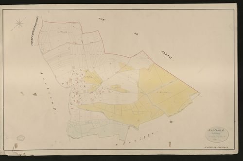 Saint-Aubin-le-Vertueux. Section A _ du coudray _ 3e et dernière Feuille