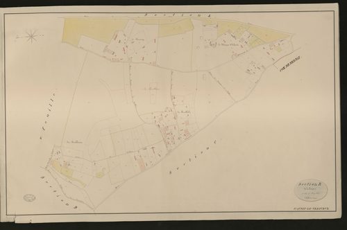 Saint-Aubin-le-Vertueux. Section B _ de la Fagère _ 1re de 2 Feuilles