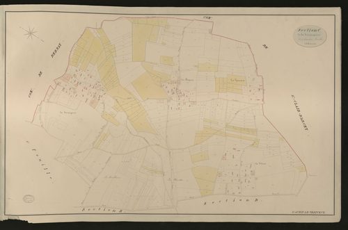 Saint-Aubin-le-Vertueux. Section C _ de la Touranguerie _ 2e et dernière Feuille