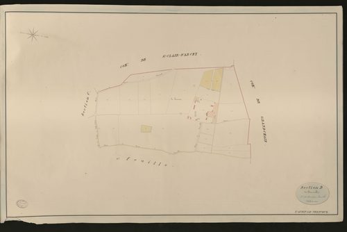 Saint-Aubin-le-Vertueux. Section D _ de Beauroufley _ 2e et dernière Feuille