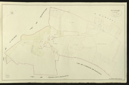 Saint-Aubin-sur-Gaillon. Section E _ de Beauchêne _ 1re de 2 Feuilles