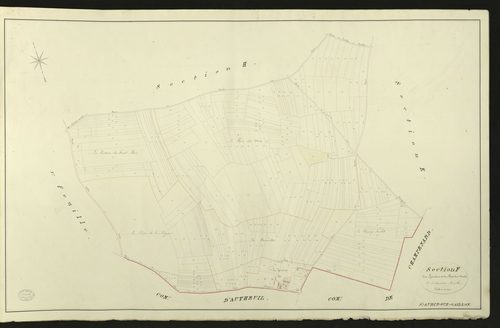 Saint-Aubin-sur-Gaillon. Section F _ des Epinières et du Bois des noct _ 2e et dernière Feuille