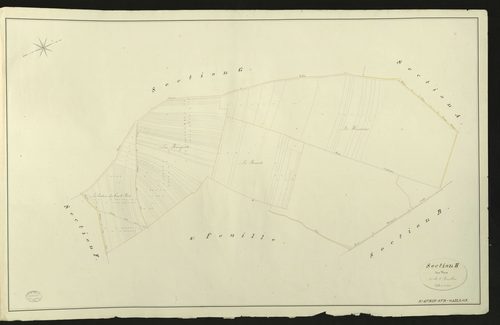 Saint-Aubin-sur-Gaillon. Section H _ des Nocs _ 1re de 2 Feuilles