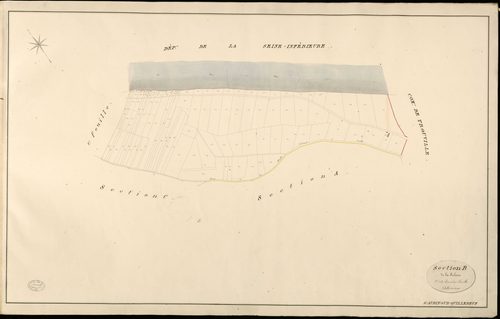 Saint-Aubin sur Quillebeuf. Section B _ de la Falaise _ 2e et dernière Feuille