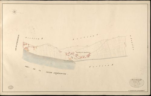 Saint-Aubin sur Quillebeuf. Section D _ des hauts Dos _ 1re de 2 Feuilles