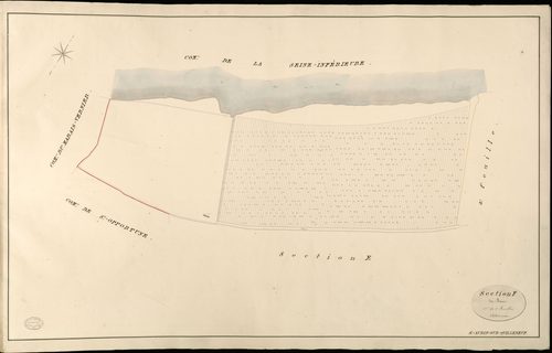Saint-Aubin sur Quillebeuf. Section F _ du Banc _ 1re de 2 Feuilles