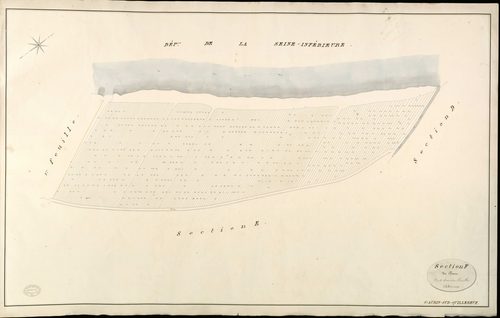 Saint-Aubin sur Quillebeuf. Section F _ du Banc _ 2e et dernière Feuille