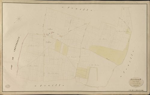 Saint-Christophe-sur-Avre. Section B _ de la Rayrie _ 2e de 4 Feuilles